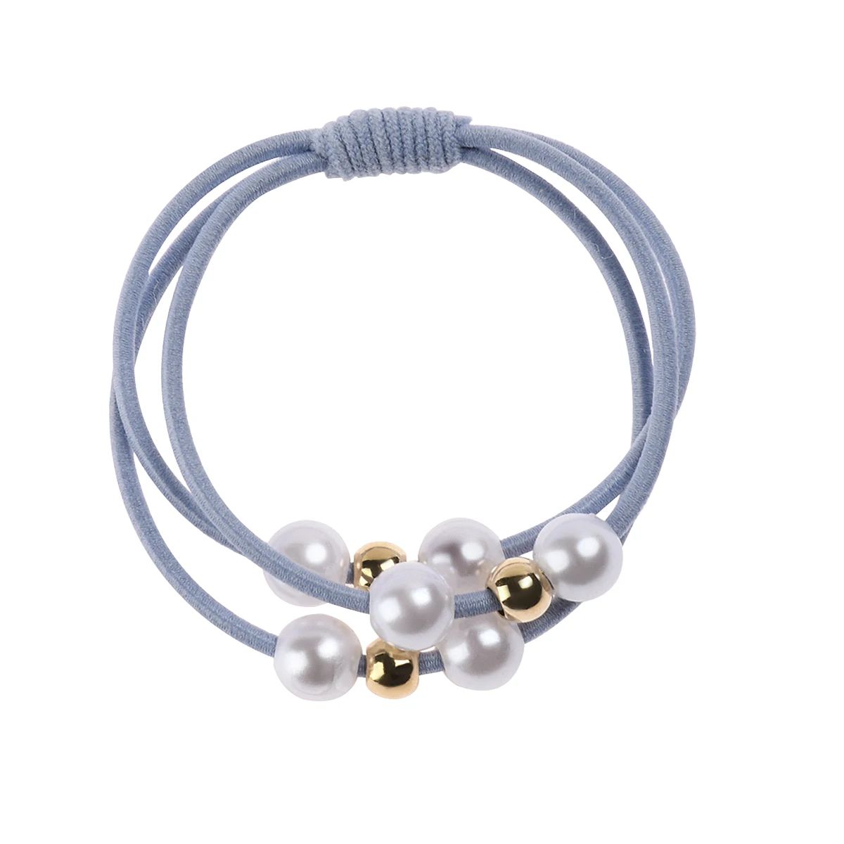 

Scrunchy Ornaments Knitting Ties Korean Fashion Women Headband Pearls Elastic Hair Bands Rubber Ring Hair Accessories