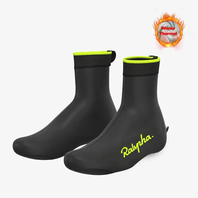 

Ralvpha Fleece Cycling Shoe Covers MTB Road Bike Waterproof Racing Cycling Overshoes Bicycle Winter Warm Shoe Covers