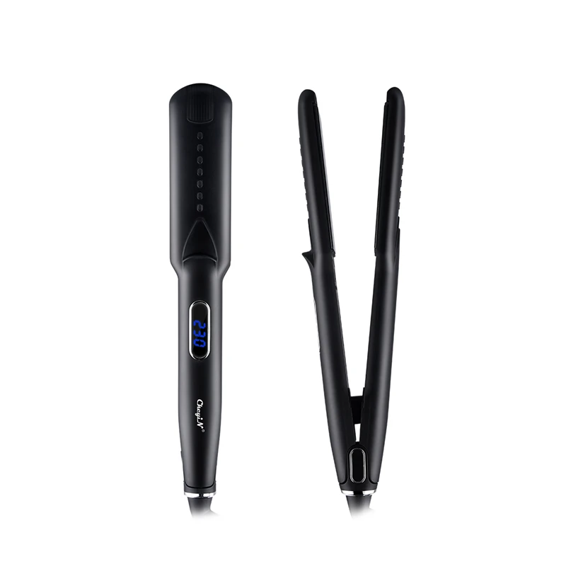 

CkeyiN Straightening Iron Wet Dry Dual Use Flat Iron LED Display 16 Gear Temperatures Adjustable Hair Curler Straightener