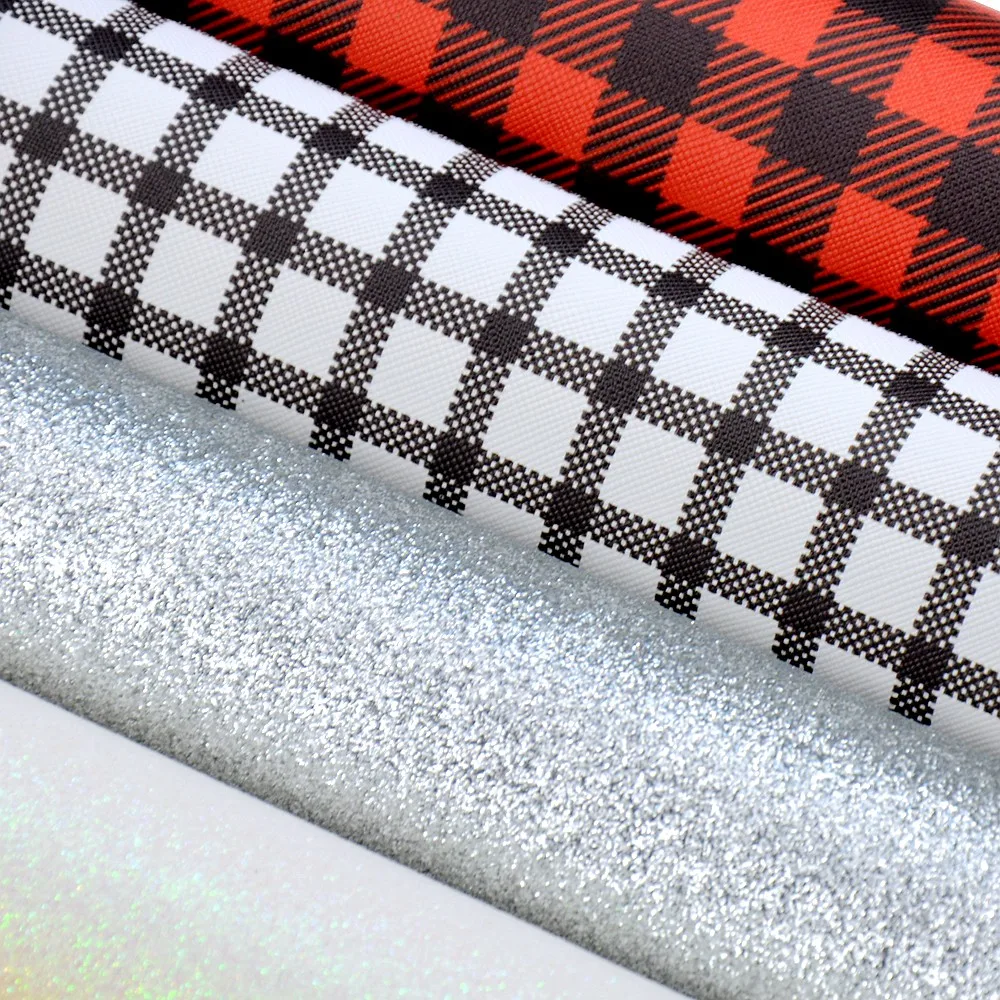 Смешанные 10 шт блестящий кожзам Ткань Кожа Пакет Набор для луков серьги |