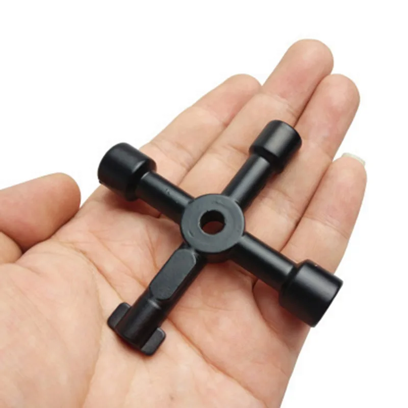 

4 in 1 Universal Key Wrench Square Key Triangle Train Electrical Cupboard Box Elevator Cabinet Switch Wrench Key New