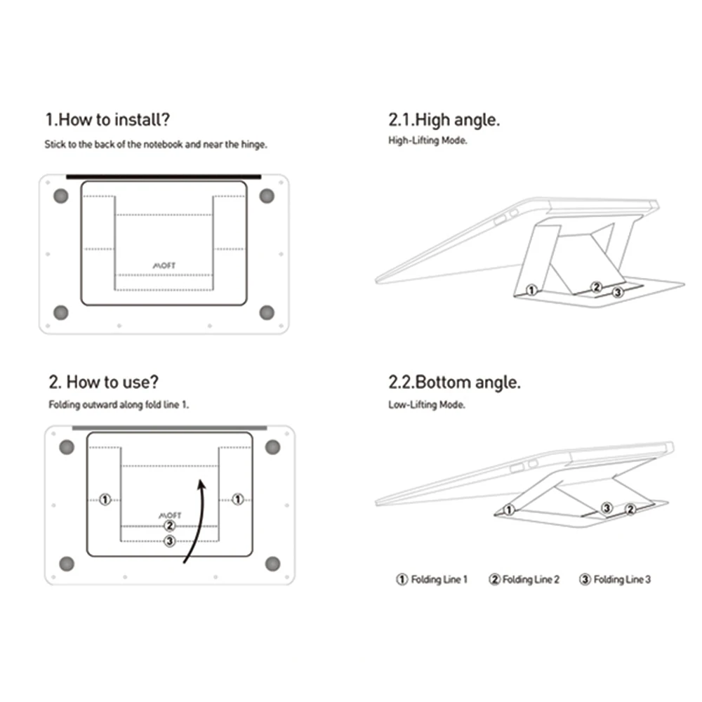 Универсальная Складная подставка для ноутбука MacBook регулируемая Портативная