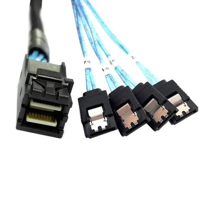

Внутренний Mini SAS SFF-8643 узловой до 4 SATA 7pin, целевой Жесткий диск 6 Гбит/с, Raid кабель для сервера данных