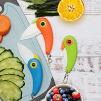 ceramic fruit knife mini bird folding colorful cut slice vegetable potatoes fruit ceramic pocket knife kitchen cutting tool