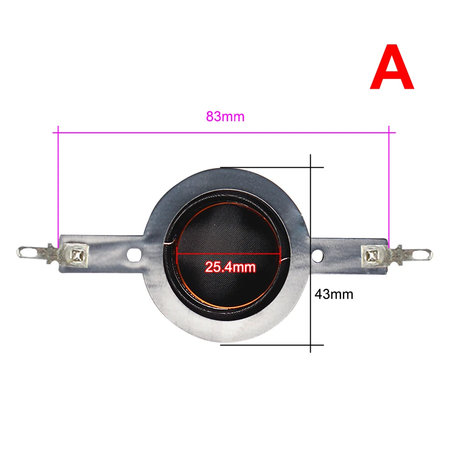 2 шт 25 4 мм твитеры звуковая катушка Черный Рог твитер динамик купольная диафрагма