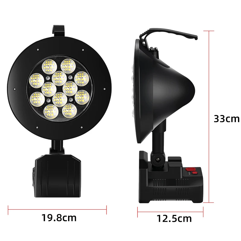 저렴한 GIJOE 100W Led 휴대용 스포트 라이트 3000lm 슈퍼 밝은 작업 램프 USB 야외 캠핑 램프 손전등에 대 한 충전식