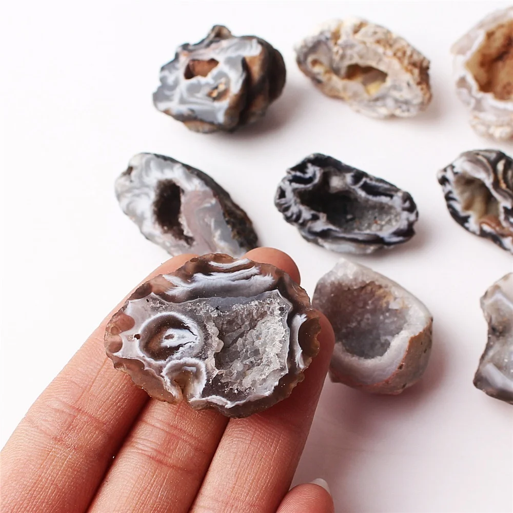 1PC Natural Agate Crystal Geode One Polished Irregular Quartz Gemstone Specimen Home Decor | Дом и сад