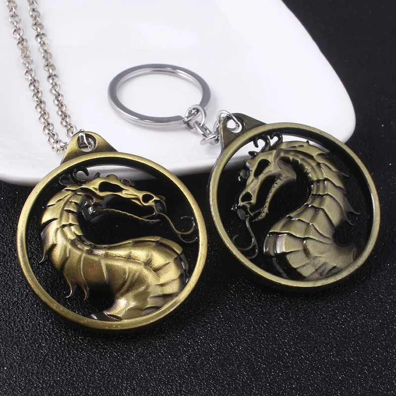 Мужские и женские винтажные ожерелья MIDY из сплава с драконом | Украшения
