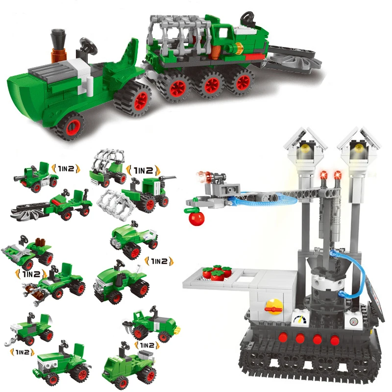 Городская ферма техника наборы транспортных средств сельскохозяйственная