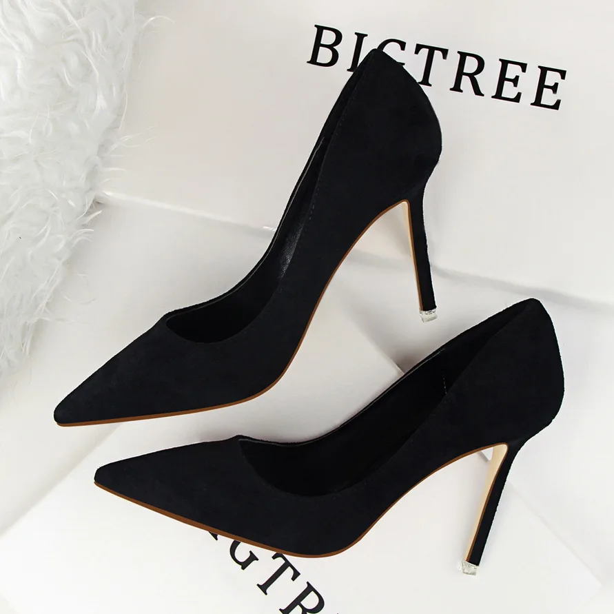 

Women Pumps Fashion 9cm High Heels For Women Shoes Casual Pointed Toe Women Heels Chaussures Femme Stiletto Ladies 516-1