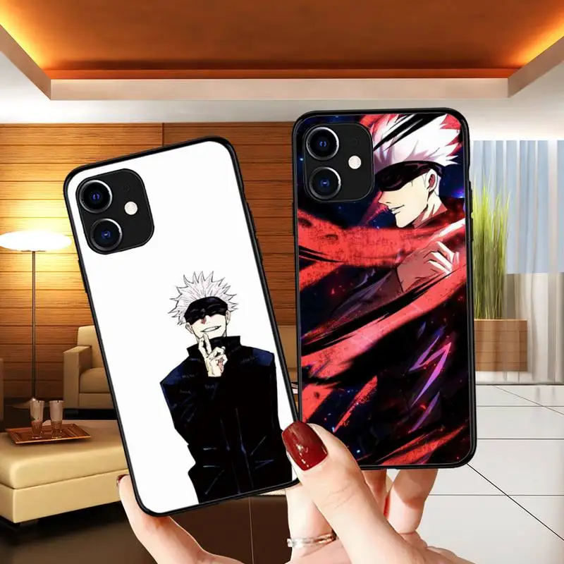

Conjuration back Gojo Satoru Knotweed Anime Phone Case for iPhone 11 12 Pro mini pro XS MAX 8 7 6 6S Plus X 5S SE 2020 XR