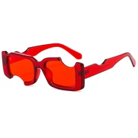 2021 popular fashion unique rectangle sunglasses women vintage candy color eyewear men square shades uv400 sun glasses
