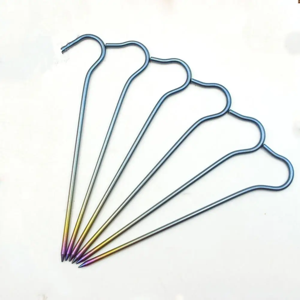 HobbyLane титановые легированные колышки для палатки сверхлегкие портативные локоть