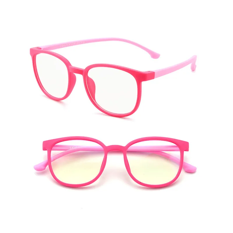 Детский синий светильник очки для мальчиков и девочек прозрачная оправа