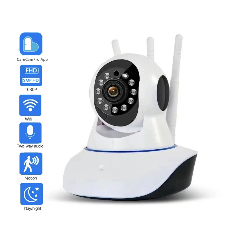 

1080P WiFi IP Camera Night Vision Smart Home Camera PTZ 360 Wide View Surveillance CCTV Camera Wireless Baby Monitor