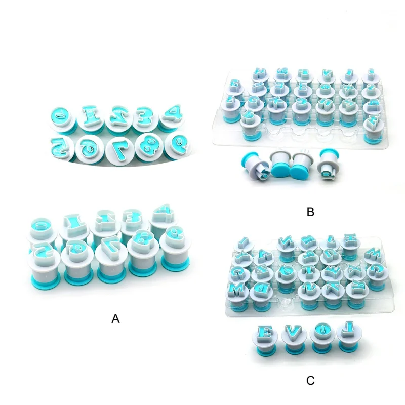 1 Набор Верхние и прописные строчные буквы алфавита формочки для печенья