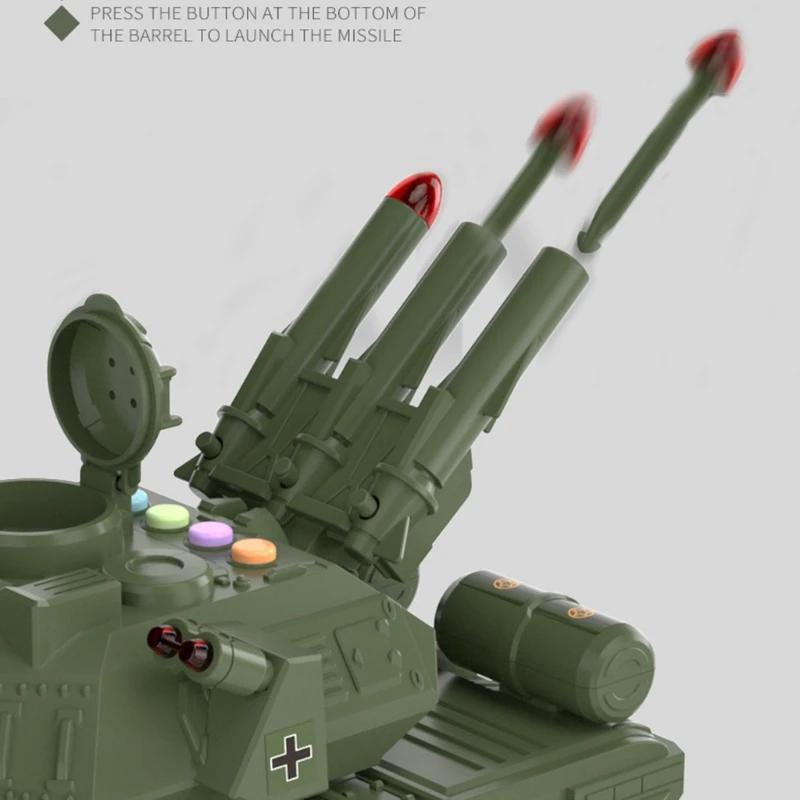 

Kids Car Toys Set Storage Transport Simulation Tank Deformation Military Base C90B