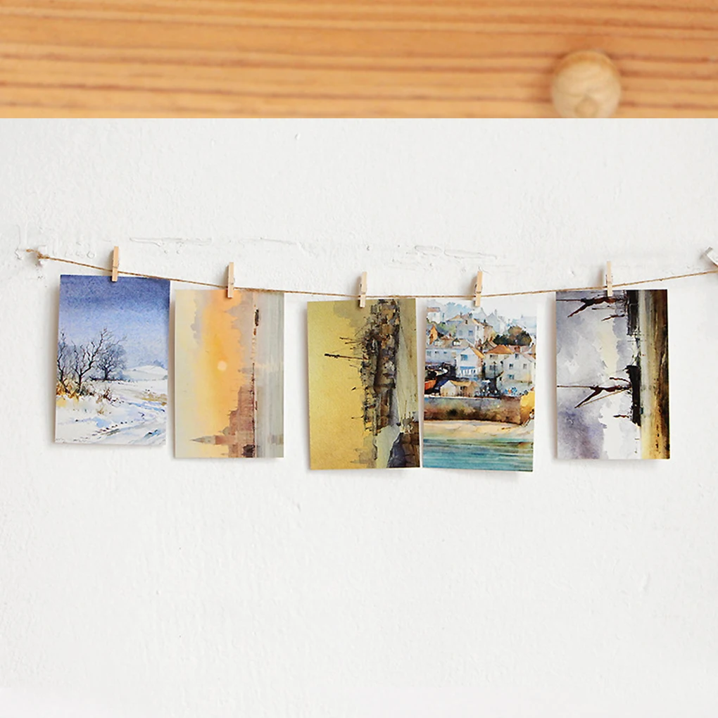 

100pcs Wooden Clip Clothes Pants Drying Photo Fixing DIY Mini Wooden Clip Clamps Assorted Set