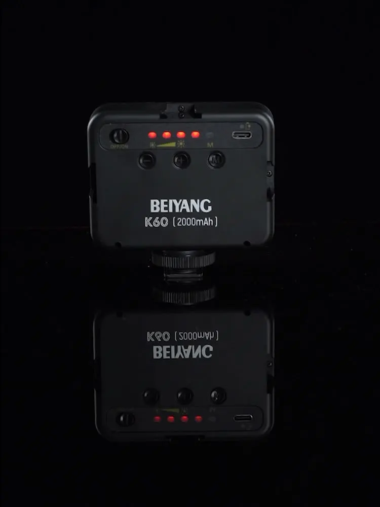 

BEIYANG K60 Mini LED Photography Lighting Video Lights Portable Camera Fill Photo Light Lamp 2000mAh Battery Powered