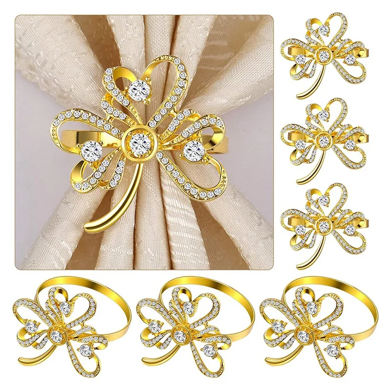 6 шт. кольца для салфеток с пряжкой кольцо держатель Кольца свадебного декора на