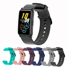 Силиконовый ремешок для смарт-часов Huawei HONOR Watch ES, сменный черный браслет для наручных часов Honor ES