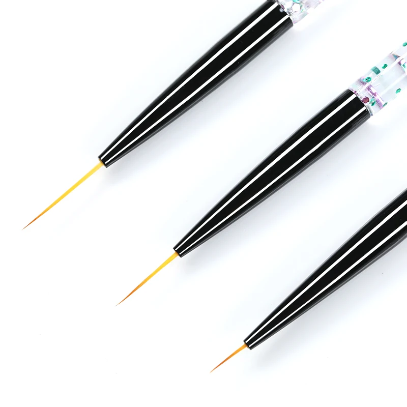 3 шт./компл. Пластик Ручка кисти для рисования ногти инструмент ногтей Nail Art кисть