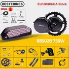 Двигатель Bafang 48V 750W BBS02B BBS02 мотор среднего привода 8fun Электрический велосипед комплект для преобразования двигателя 48V19.2Ah литиевая батарея велосипед