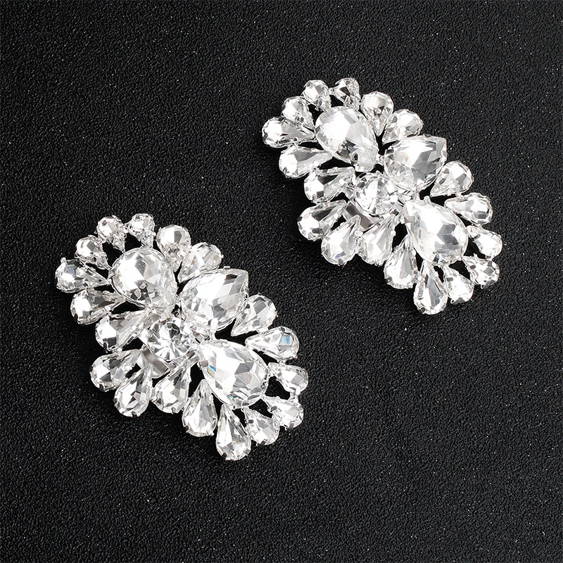 Miallo свадебные туфли с зажимами и цветами Женская обувь большим австрийским