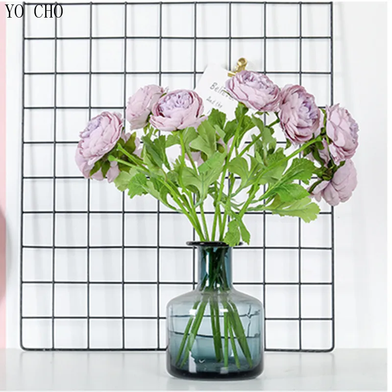 

Шелковые макароны YO CHO, цветные розы, искусственные цветы, ветка, Шелковая Роза, цветок для домашвечерние, украшение стола, уличная садовая ц...