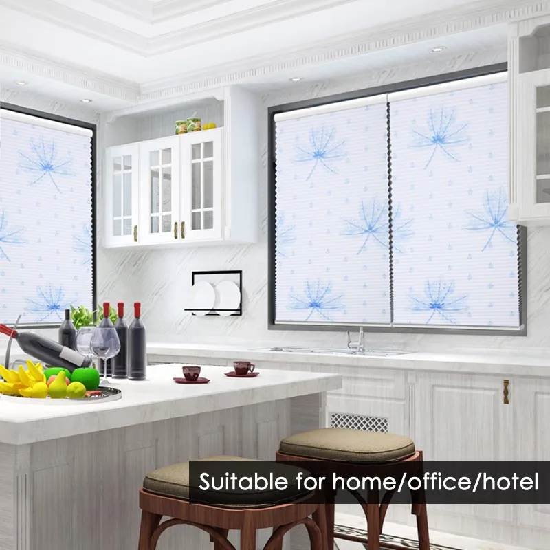 SUNFREE беспроводные сотовые жалюзи теплоизоляция шумоподавление цветочный принт