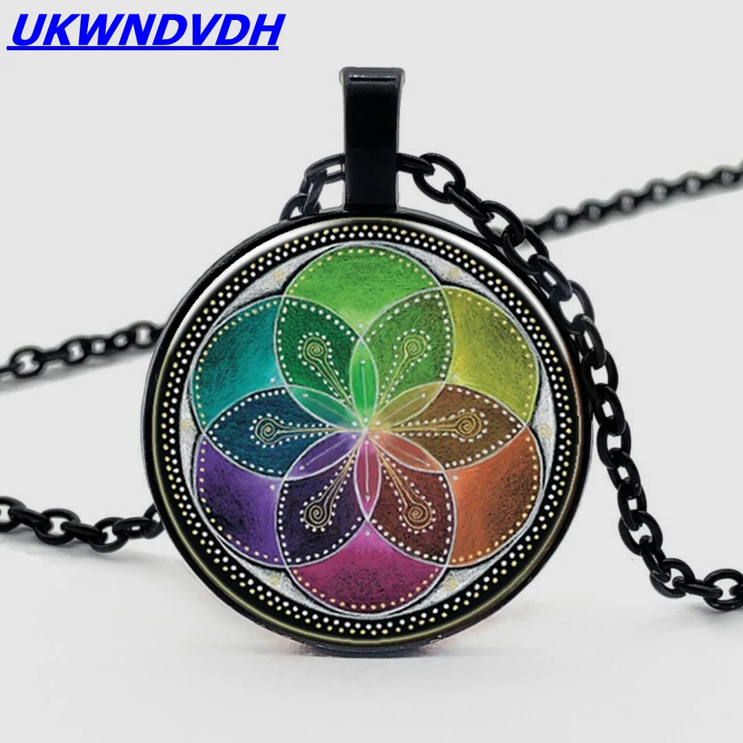 Новая Жизнь цветочный узор Мода кулон ожерелье панк стиль мужчины и женщины