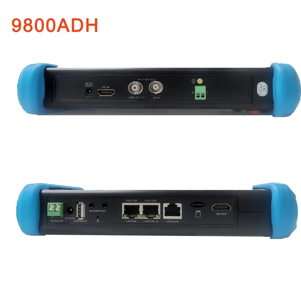CCTV тестер IPC 9800ADH PLUS с 7-дюймовым сенсорным экраном discovery камеры IP 8MP TVI CVI AHD встроенным Wi-Fi тестовым инструментом WANGLU включен.