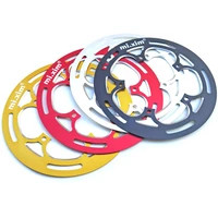 2021new folding bike chainwheel protector 130bcd 50 54t guard plate defend crankset chainring protect full cnc shield