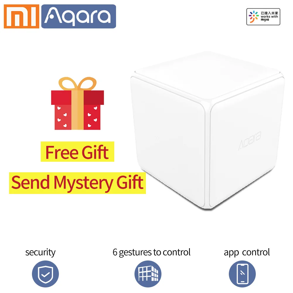 Aqara контроллер Magic Cube беспроводной переключатель 6 жестов Xiao mi умный дом датчик moiton датчик Zigbee wifi mi home
