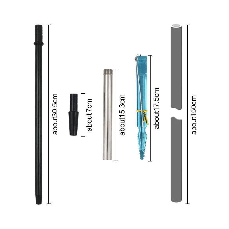 Новый металлический высококачественный стеклянный кальян алюминиевая ручка