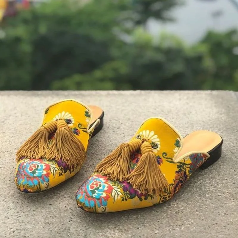 

Fashion Outdoors Slip on Simplicity Men Shoes Round Toe Comfortable Casual Faux Suede Flower Slipper Sapatos Para Hombre KP531