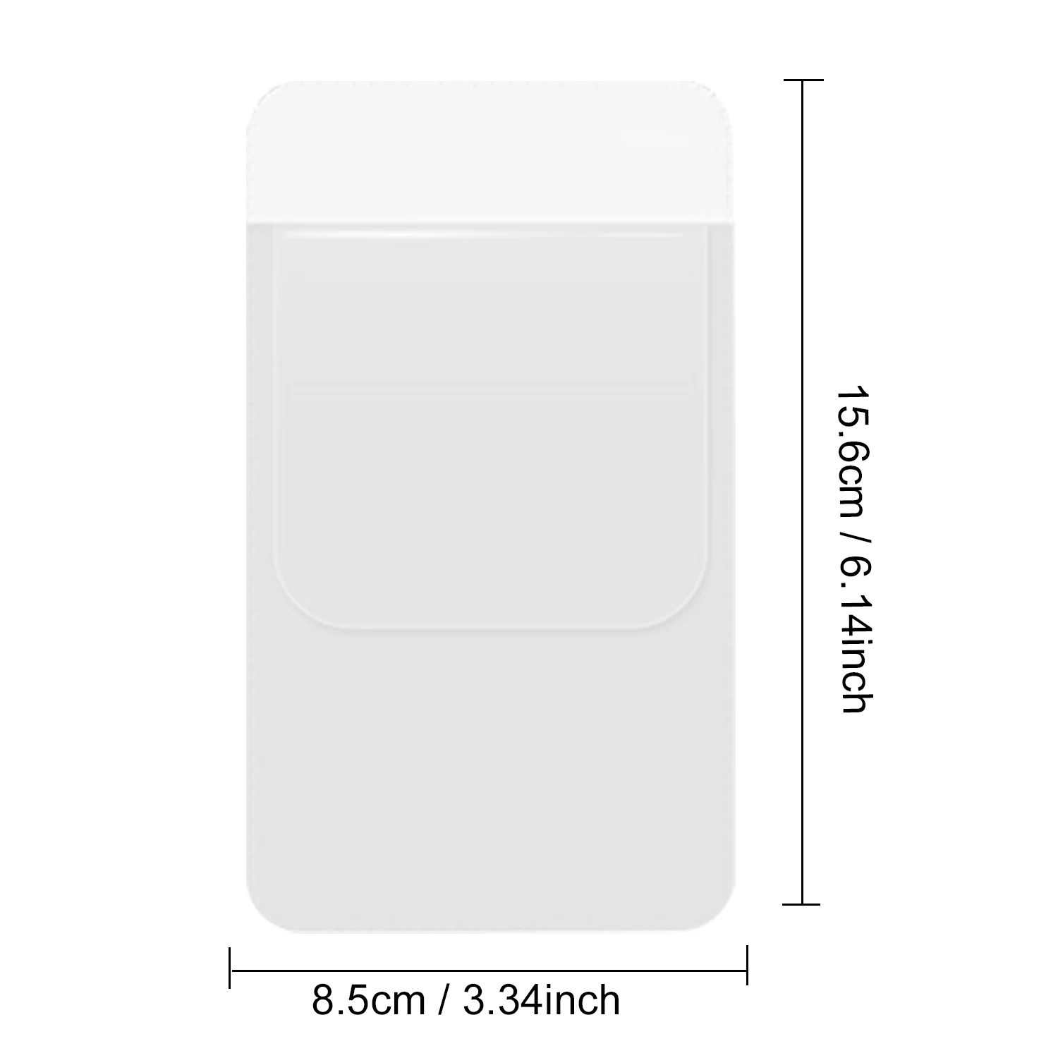 10 шт. прозрачный Карманный защитный чехол для телефона|Стержни ручек| |