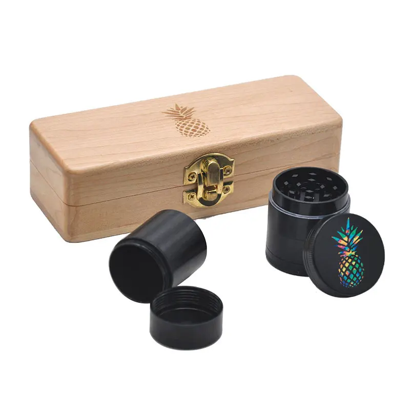 Деревянный чехол для хранения сигарет коробка табачного порошка банка