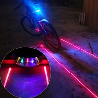 bicycle laser lights waterproof bike taillight cycling led flashing lamp tail rear light mountain mtb night safety warning
