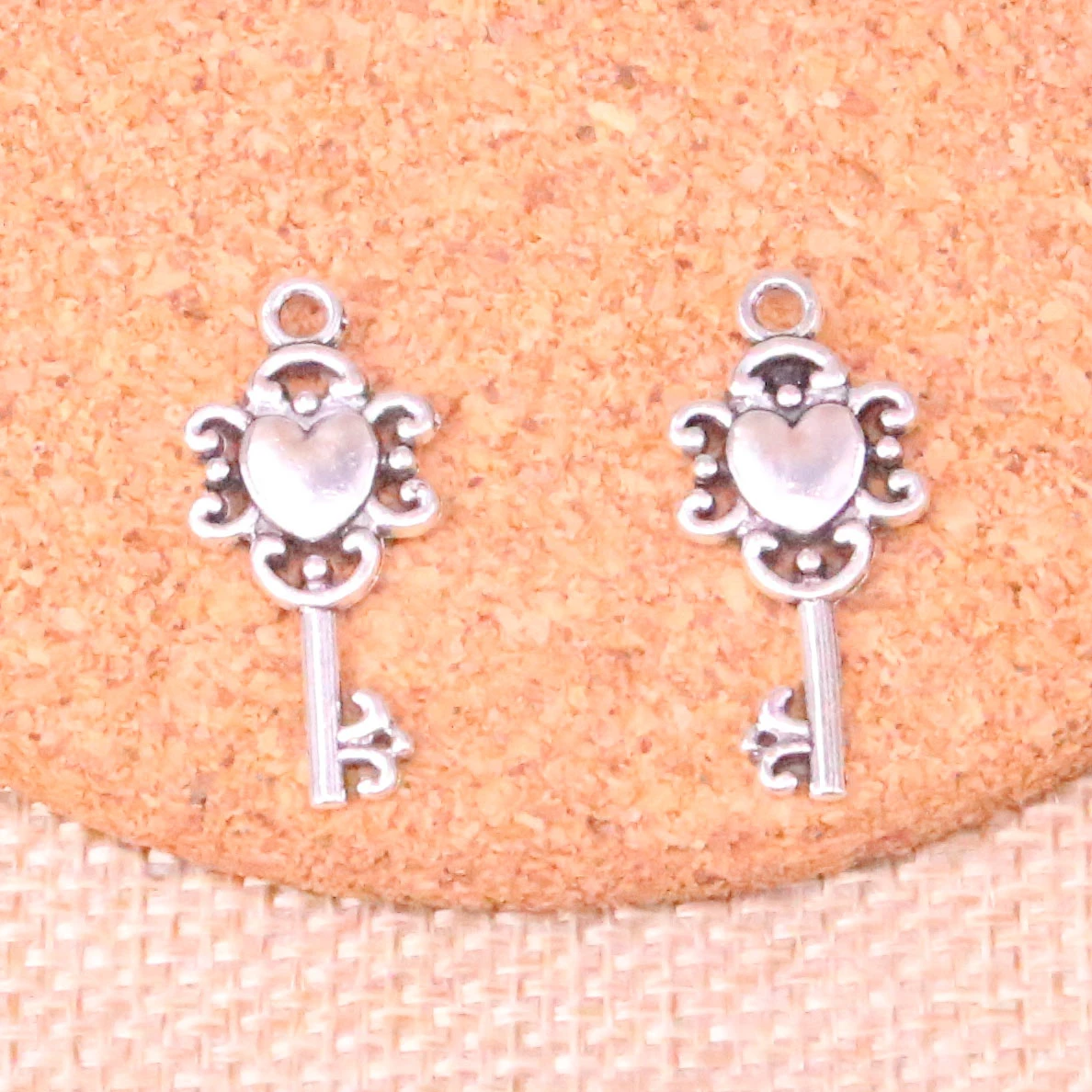 92pcs Retro Treasure Chest Key Charms Zinc alloy Pendant For necklace earring bracelet jewelry DIY handmade 25*12mm - купить по