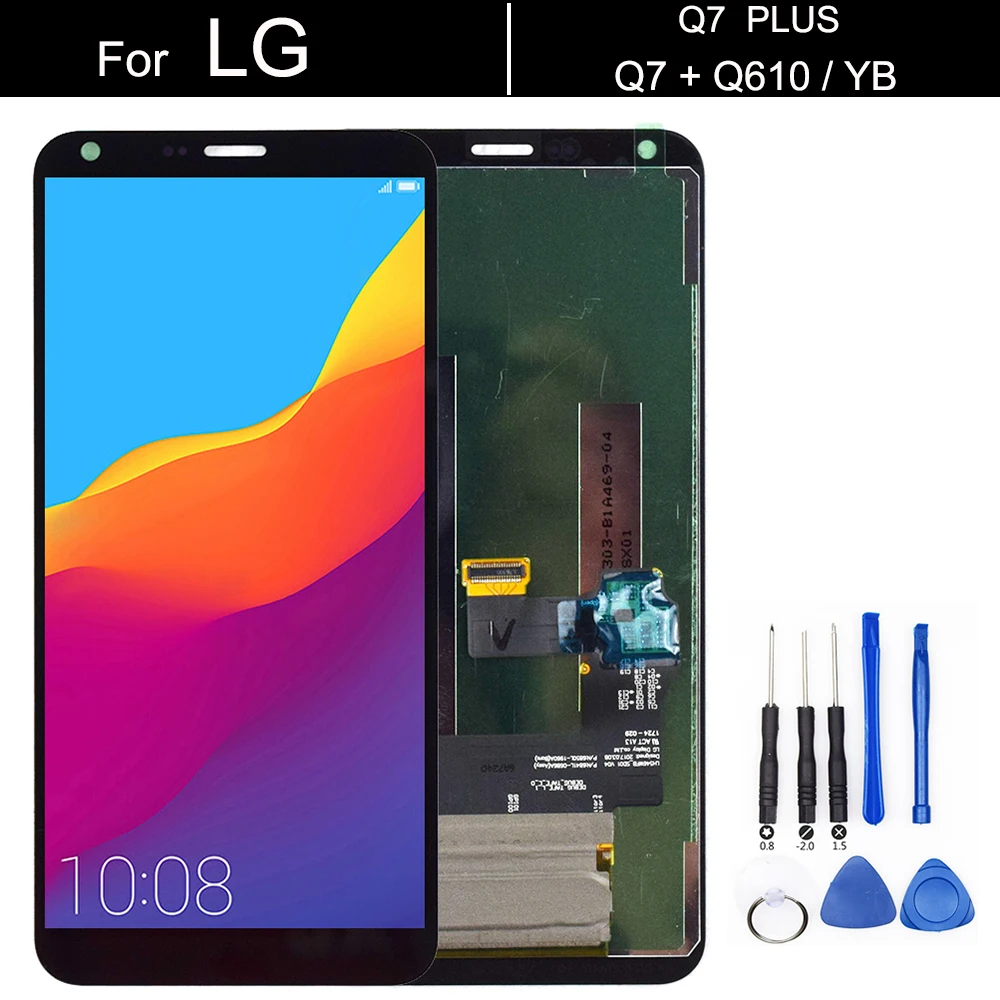 Для LG Q7 / Q7 + Q610 Q610MA Q610TA Q610YB CV5A Q610EA MT6750S Q610NM Q610EQ Q610M ЖК-дисплей Дисплей кодирующий преобразователь сенсорного экрана в сборе