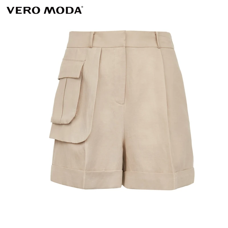 

Vero Moda Women Retro Mid Waist Pocket Decorative Casual Shorts | 320215513