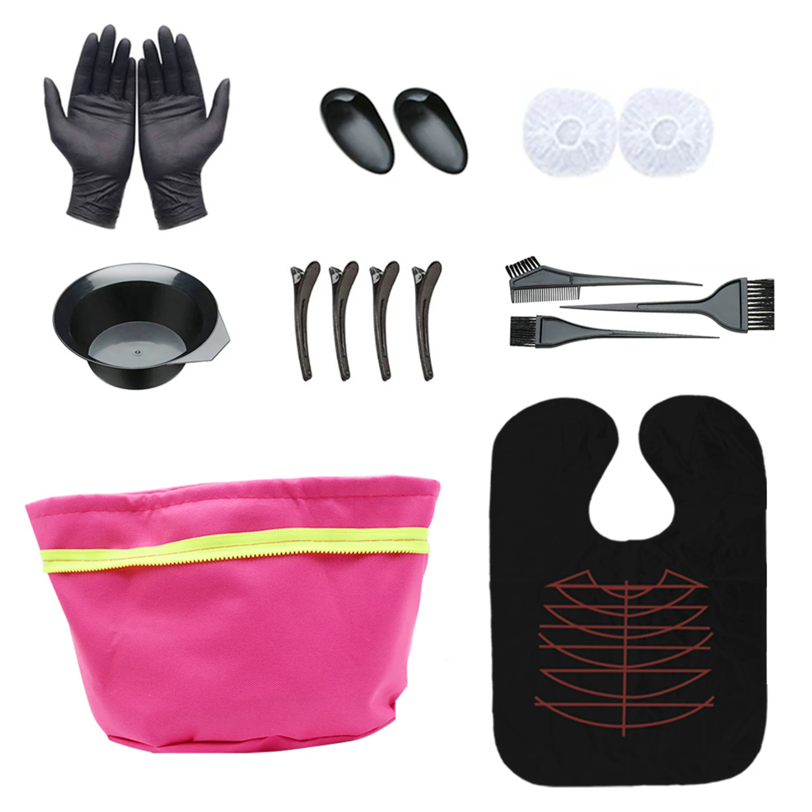 

10pcs/Set For Deep Conditioning Portable Spa Salon Hair Styling Heating Cap Set Nourishing PU Fabric Avoid Water Diffusion