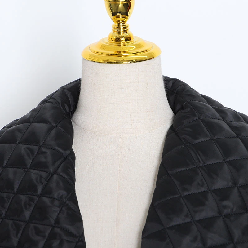 SeeBeautiful Down Cotton Casual Overknee Thic Coat Lapel Long Sleeve Side Split Simple New Fashion Spring 2022 Women M405