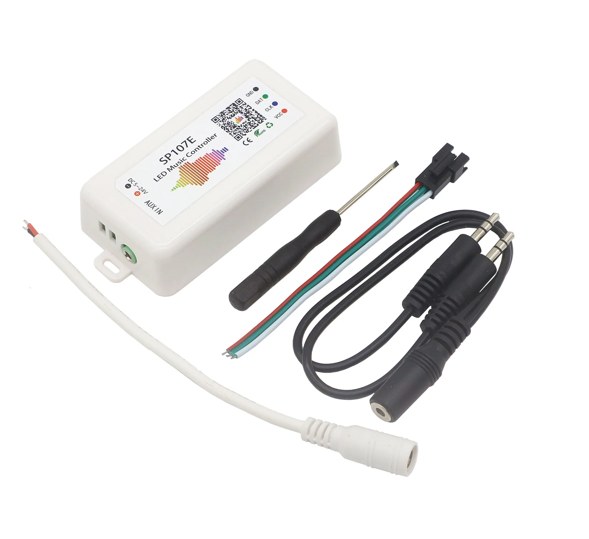SP107E SP105E SP106E SP107E SP108E SP501E SP110E светодиодный WiFi Bluetooth музыкальный пульт управления, iOS Android App беспроводной пульт дистанционного управления DC5V~ 24V - Цвет: SP107E