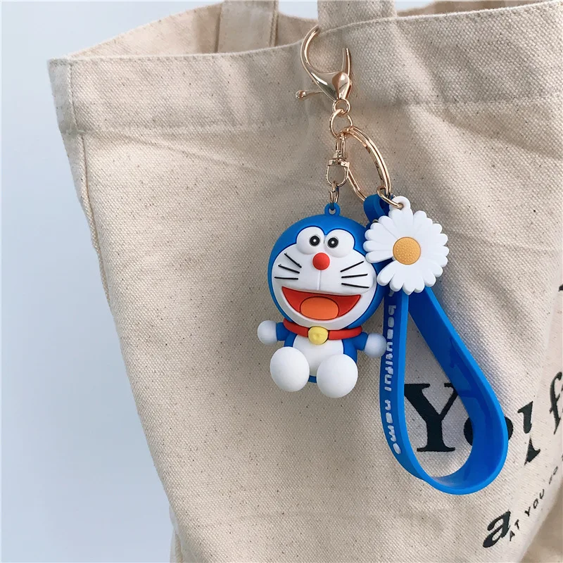 Hot Cartoon Doraemon Keychains Creative Anime Cat Key Chain Pendant For Children Bag Keyring Gifts Lovers | Украшения и
