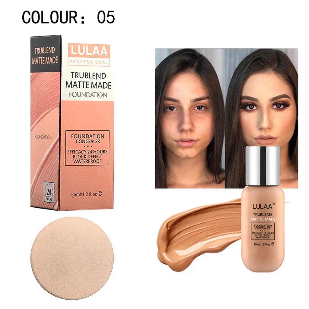 Malt color Полное покрытие жидкий консилер макияж декоративная косметика Стойкий матовый водостойкий консилер увлажняющий крем - Цвет: Malt color
