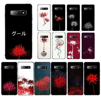 maiyaca japanese anime tokyo ghoul lycoris radiata flowers phone case for samsung s10 21 20 9 8 plus lite s20 ultra 7edge