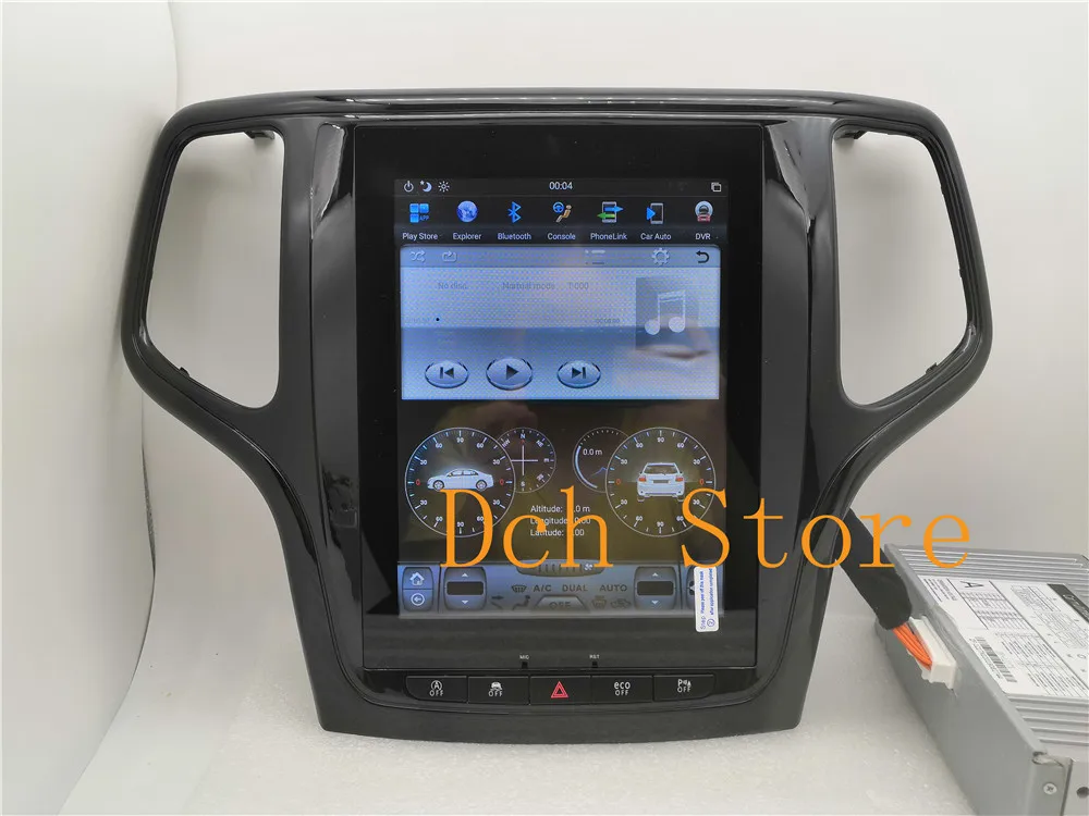 10,4 дюймов Tesla стиль Android 8,1 автомобильный DVD gps плеер навигация для Jeep Grand Cherokee 2012- PX6 CARPLAY радио ips стерео