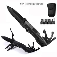 multifunctional folding pliers cable cutter outdoor pocket camping military survival knife hunting bottle opener multitool knife